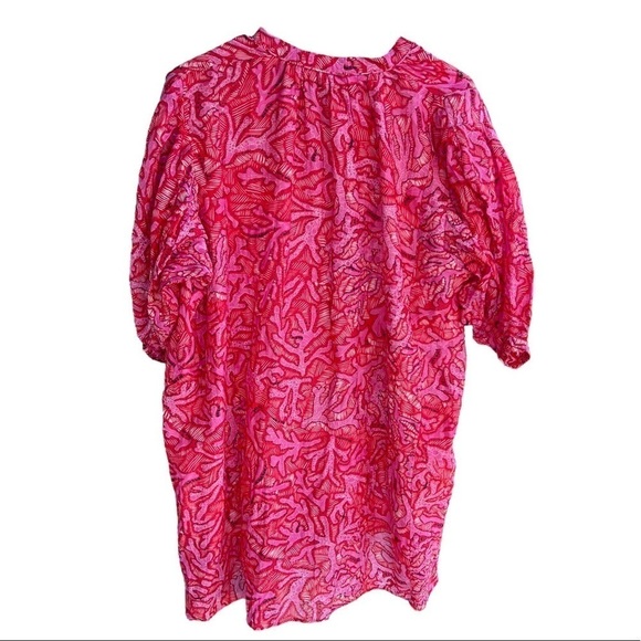 CHUFY My Aussie Days Ziggy Mini Dress Gunai Pink XS Cotton Silk Loose Fit GUC - Picture 4 of 16